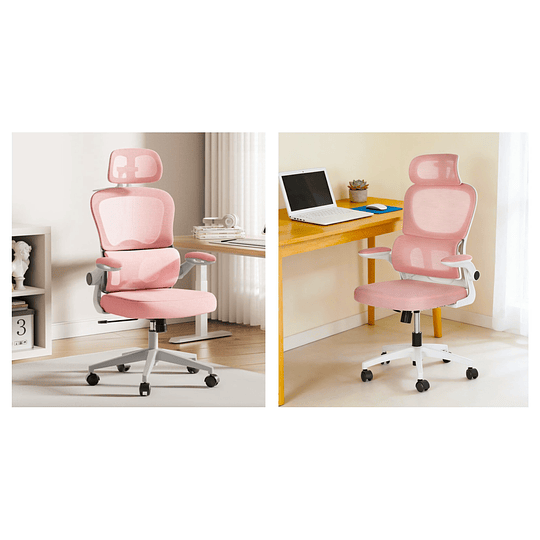 Silla De Escritorio Ergonómica Rosado  - Preventa 16 de Marzo