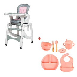 Silla de comer 3 en 1 + Set De Alimentacion