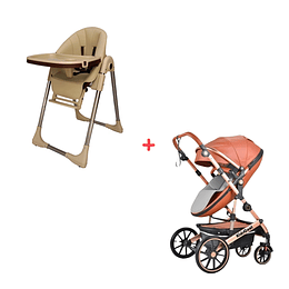 Silla Comer Verona + Coche Cuna Egg