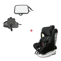 Espejo seguridad bebé + Silla de auto 360°