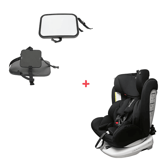 Espejo seguridad bebé + Silla de auto 360°