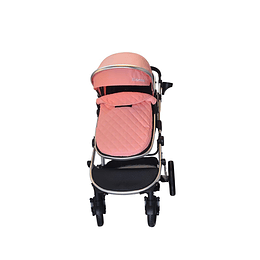 Coche Travel Lux 3 En 1 Kidscool Rosado - Retiro Express