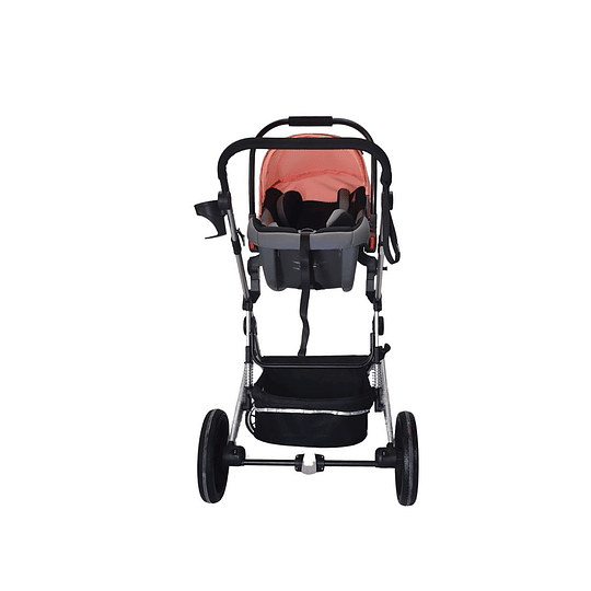 Coche Travel Lux 3 En 1 Kidscool Rosado - Retiro Express