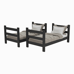 Camarote Essenciale Cr Negro C/Escalera