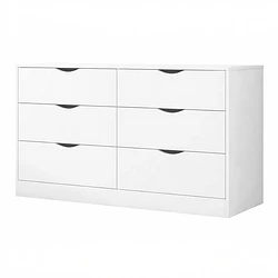 Comoda 6 Cajones Pisa Blanco