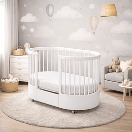 Cuna Progresiva Sognare Blanca