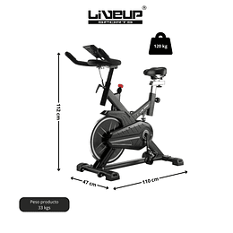 Bicicleta Spinning Magnetica 8kg Negra