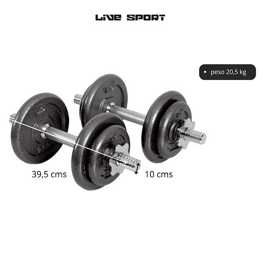 Set Mancuernas Live up 20 KG