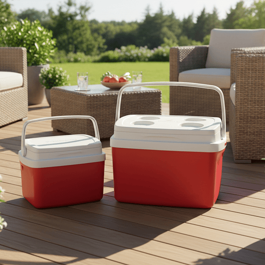 Set cooler Camp 2 piezas rojo 12L Y 5L