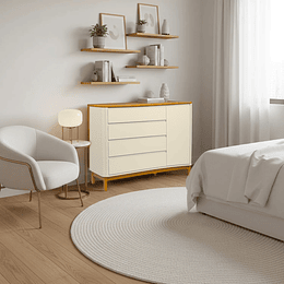 Retiro Express - Comoda Flow Puerta Beige Eco Wood
