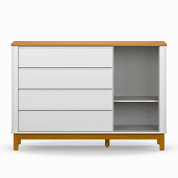 Retiro Express - Comoda Flow Blanca Eco Wood
