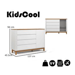Retiro Express - Comoda Flow Blanca Eco Wood