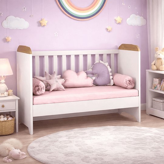 Cuna Blanco Café Mel 3 Funciones