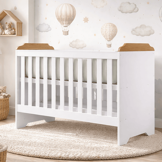 Cuna Blanco Café Mel 3 Funciones