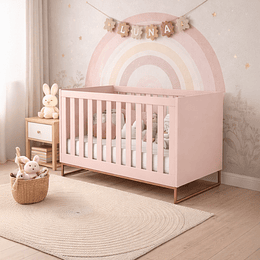 Cuna Noah Design Rosa Base Cobre