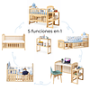 Cuna Evolutiva Madera 5 En 1
