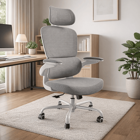Silla De Escritorio Ergonómica Gris