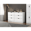 Comoda 6 Cajones Pisa Blanco