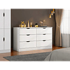Comoda 6 Cajones Pisa Blanco