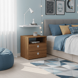 Velador 2 cajones Amore Café