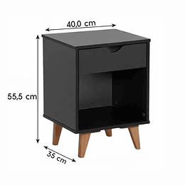 Velador Versalle Negro