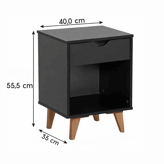 Velador Versalle Negro