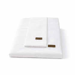 Juego Sabanas Cuna Blanco 100% Algodón