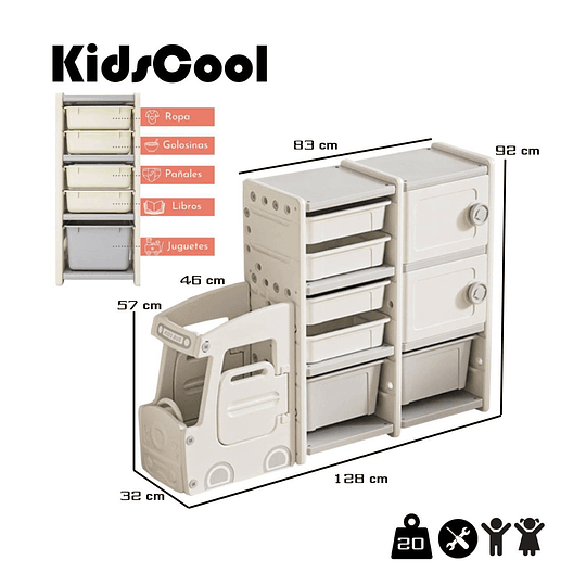 Retiro Express - Organizador Kids Sunny Camion