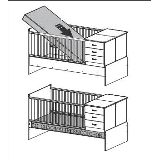 Retiro Express - Cuna multi etapas Kippi Blanca