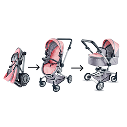 Retiro Express - Coche Cuna para muñeca 2 funciones en 1