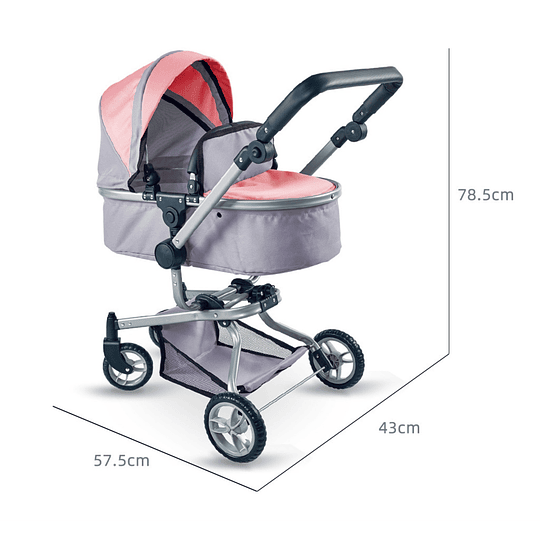 Retiro Express - Coche Cuna para muñeca 2 funciones en 1