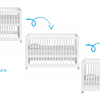 Cuna Antirreflujo 3 en 1 Lion Blanca Kidscool - Preventa 16 de Abril