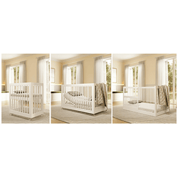 Cuna Antirreflujo 3 en 1 Lion Blanca Kidscool - Preventa 16 de Abril