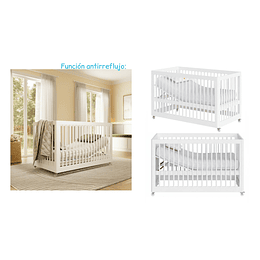 Cuna Antirreflujo 3 en 1 Lion Blanca Kidscool - Preventa 16 de Abril