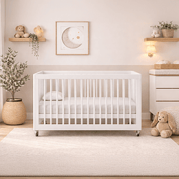 Cuna Antirreflujo 3 en 1 Lion Blanca Kidscool - Preventa 16 de Abril