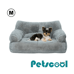 Cama Sofá Relajante Mascotas PetsCool M Gris-Lavable y Ortopédica 