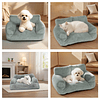 Cama Sofá Relajante Mascotas PetsCool M Gris-Lavable y Ortopédica 