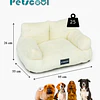 Cama Sofá Relajante Mascotas PetsCool XL Beige Lavable y Ortopédica 