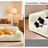 Cama Sofá Relajante Mascotas PetsCool XL Beige Lavable y Ortopédica 