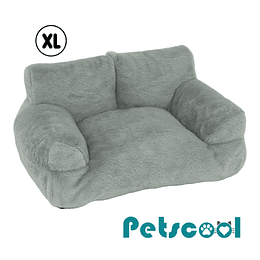 Cama Sofá Relajante Mascotas PetsCool XL Gris Lavable y Ortopédica 