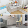 Escritorio Plegable Home Office Gris Be Design Sin Armado