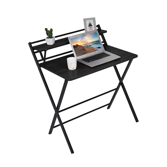 Escritorio Plegable Home Office Negro 