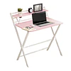 Escritorio Plegable Home Office Rosado 