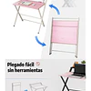 Escritorio Plegable Home Office Rosado 