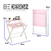 Escritorio Plegable Home Office Rosado 