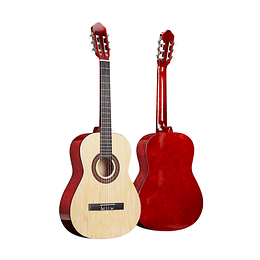 Guitarra Acústica Clásica Kidscool 39” Blanca Ideal Principiantes y Niños Funda