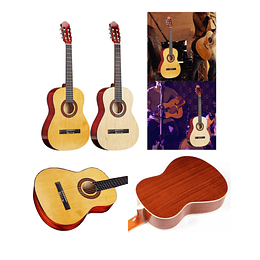 Guitarra Acústica Clásica Kidscool 39” Café Ideal Principiantes y Niños Funda