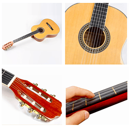 Guitarra Acústica Clásica Kidscool 39” Café Ideal Principiantes y Niños Funda