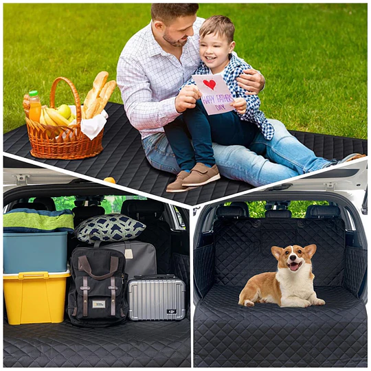 Funda Protectora Universal Auto/SUV/Camioneta Petscool Impermeable Negro