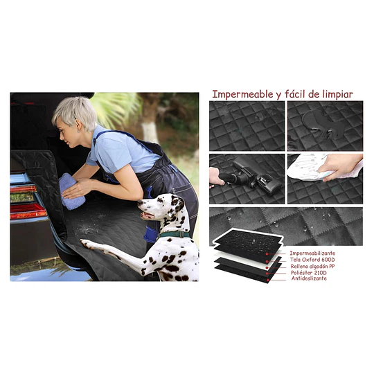 Funda Protectora Universal Auto/SUV/Camioneta Petscool Impermeable Negro